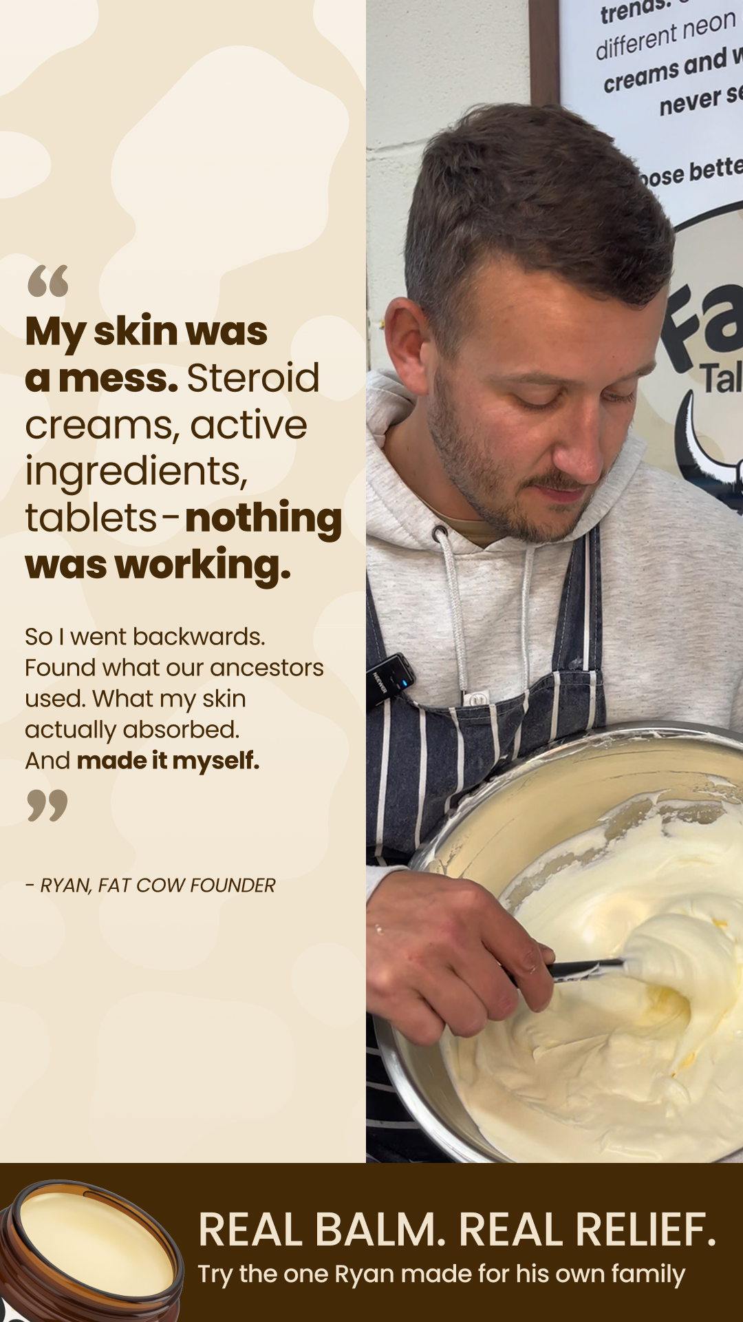 Fat Cow Tallow Skincare Facebook ad