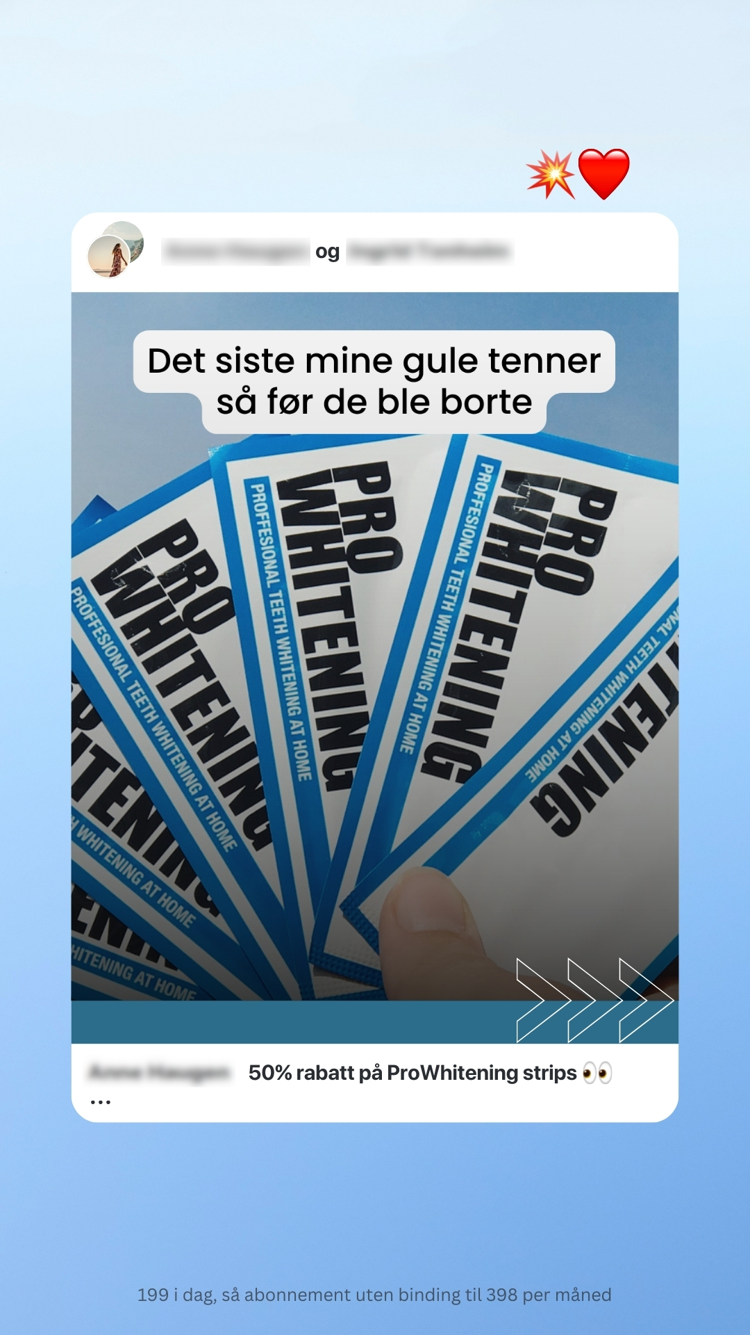 ProWhitening Facebook ad from Jul 20, 2026