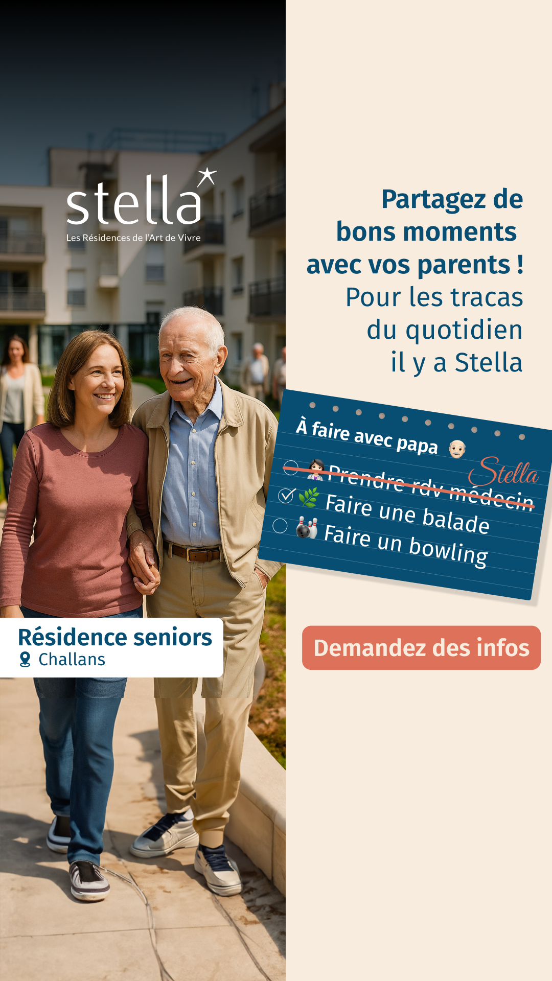 Stella Résidences Seniors Facebook ad