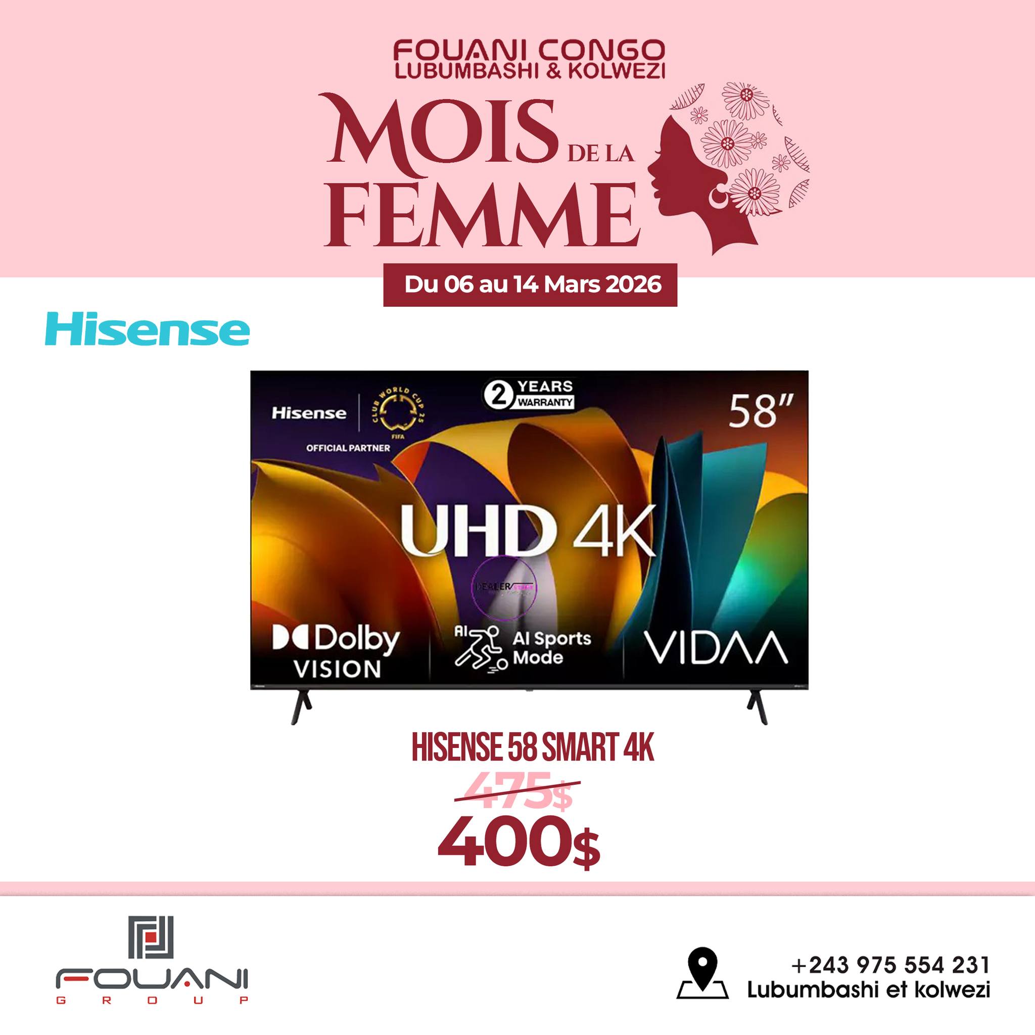 Fouani Lubumbashi Facebook ad