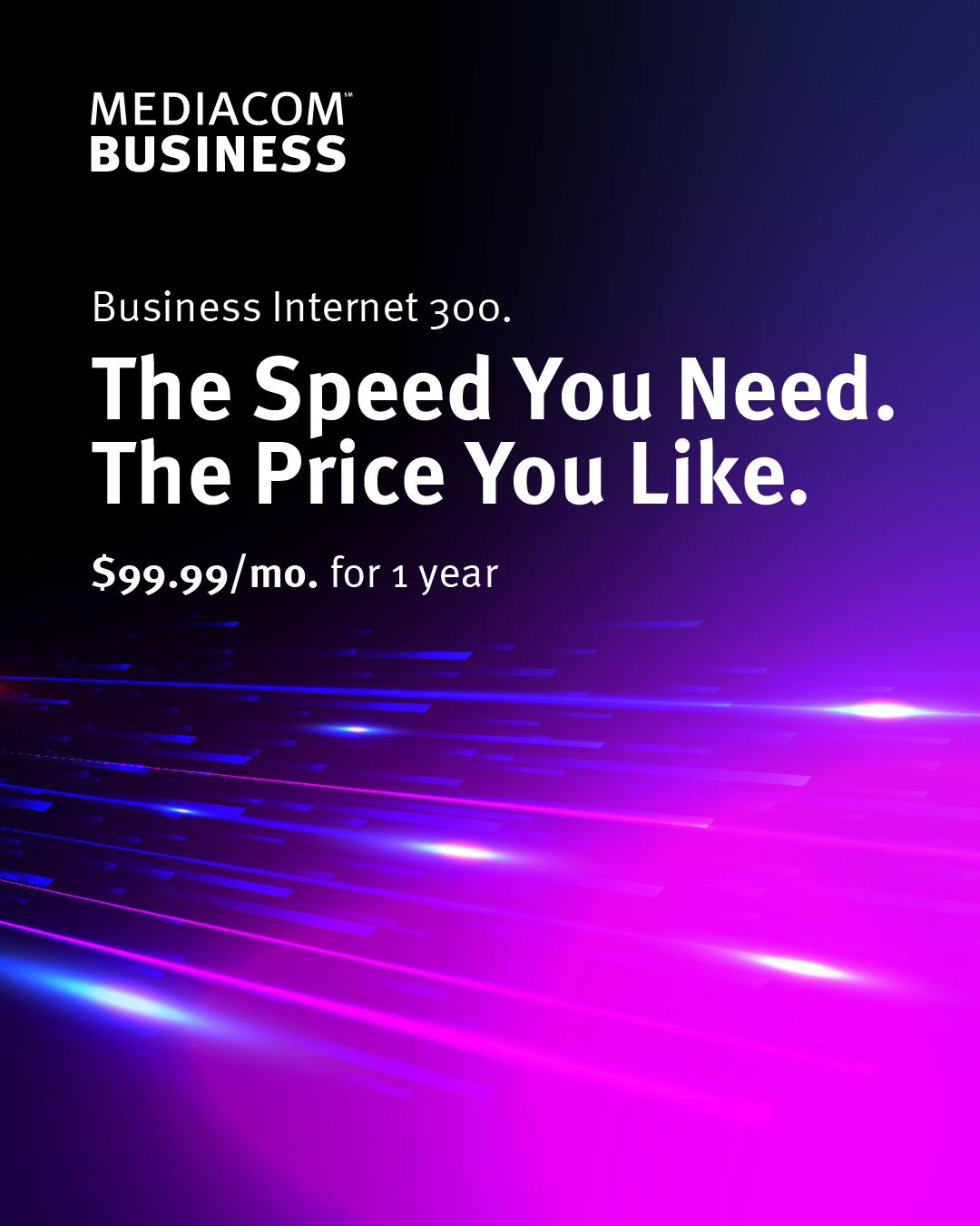 Mediacom Business Facebook ad