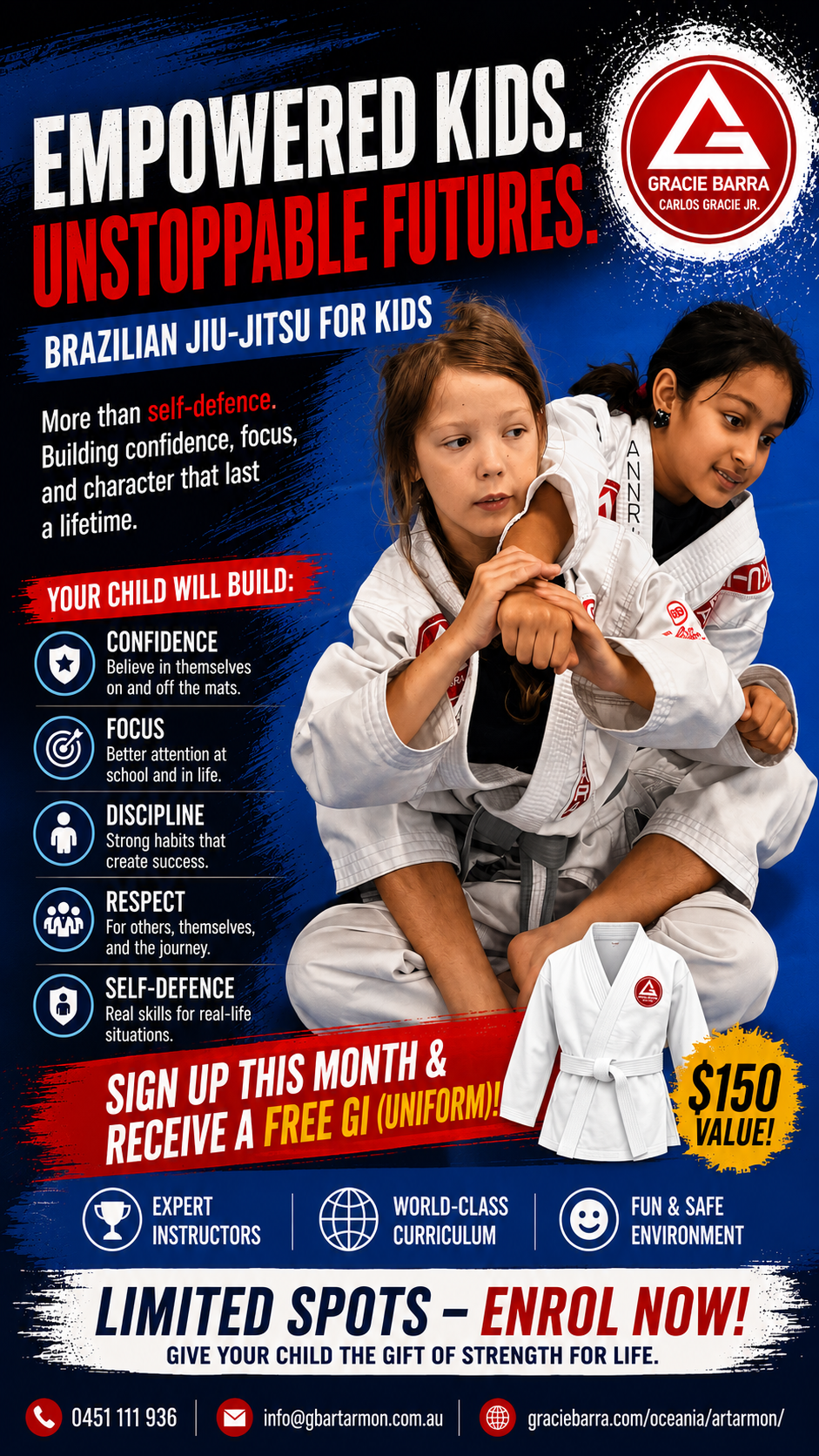 Gracie Barra Artarmon Facebook ad