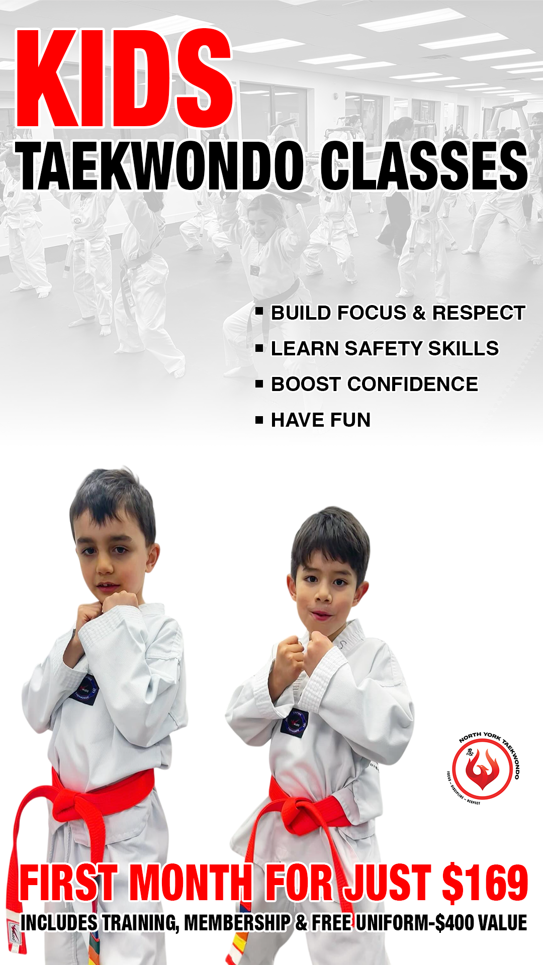 North York Taekwondo Facebook ad