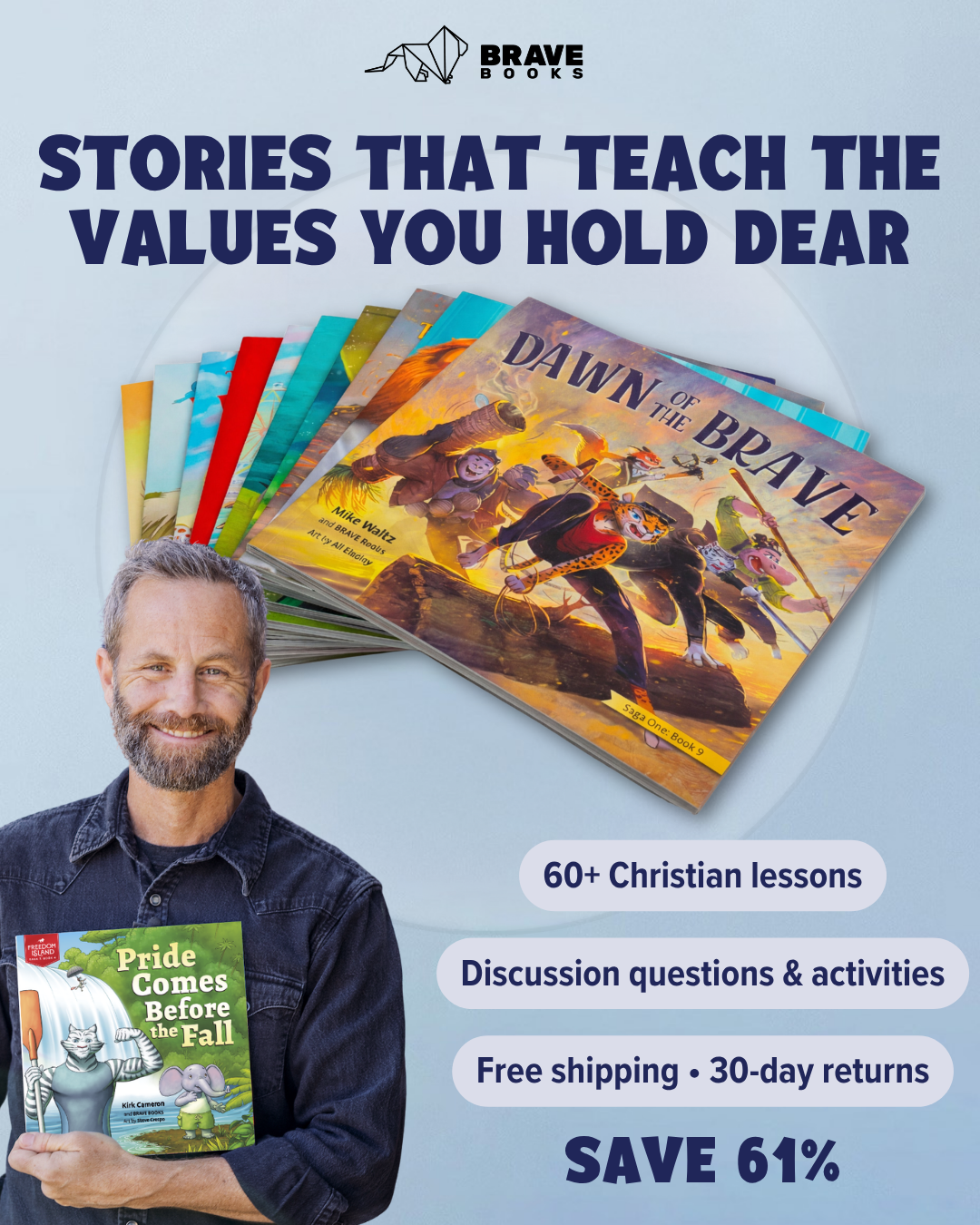 BRAVE Books Facebook ad