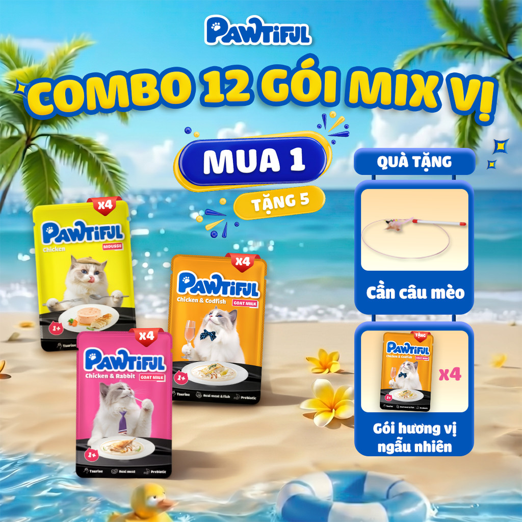 Pawtiful Pet Food Facebook ad: DEAL PATE GIẢI NHIỆT MÙA HÈ: MUA 1…