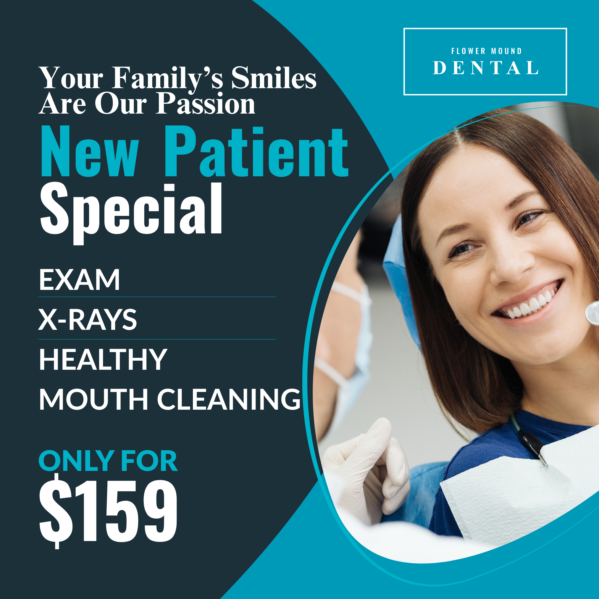 Flower Mound Dental Facebook ad