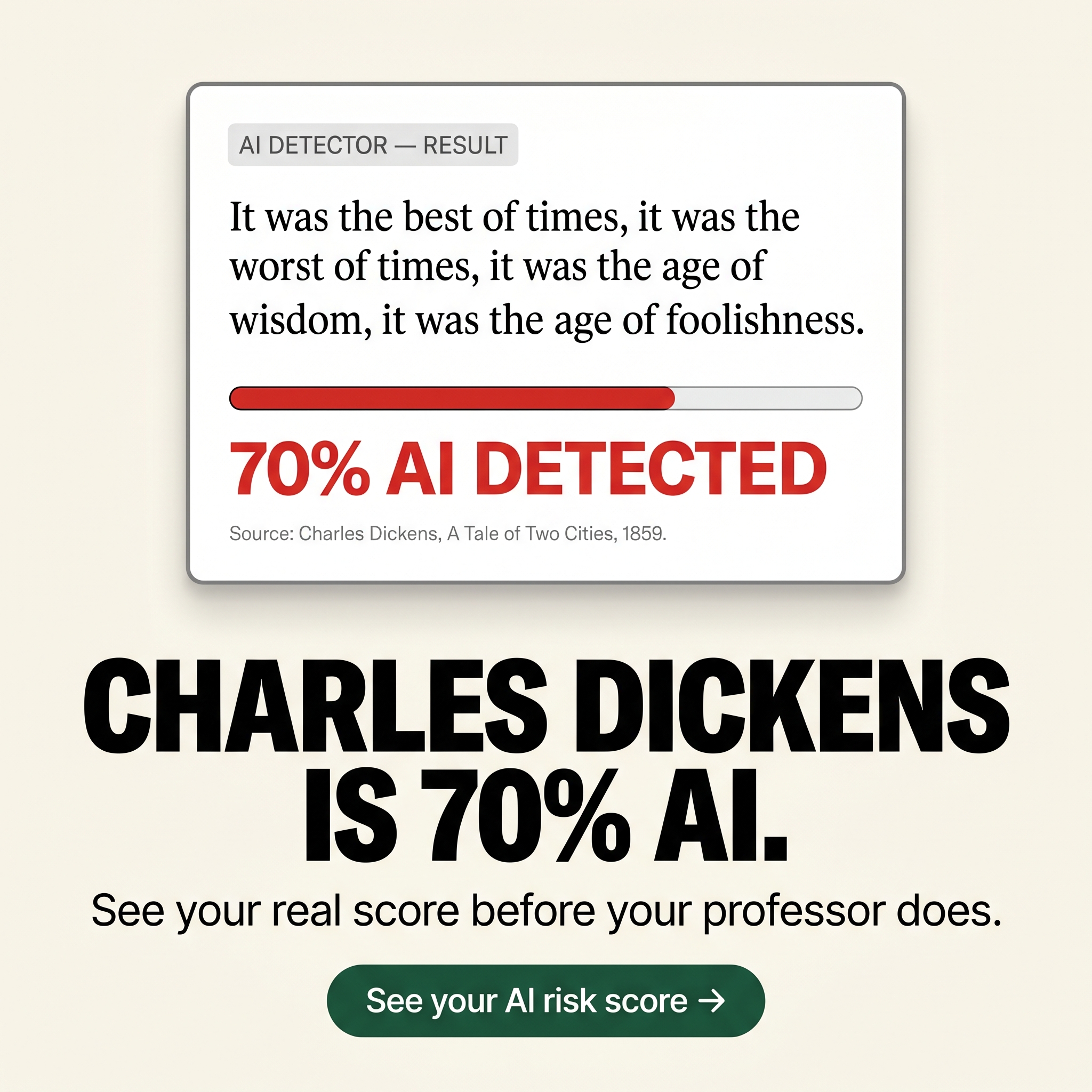 ClearSai Facebook ad: Check your essay before your professor does