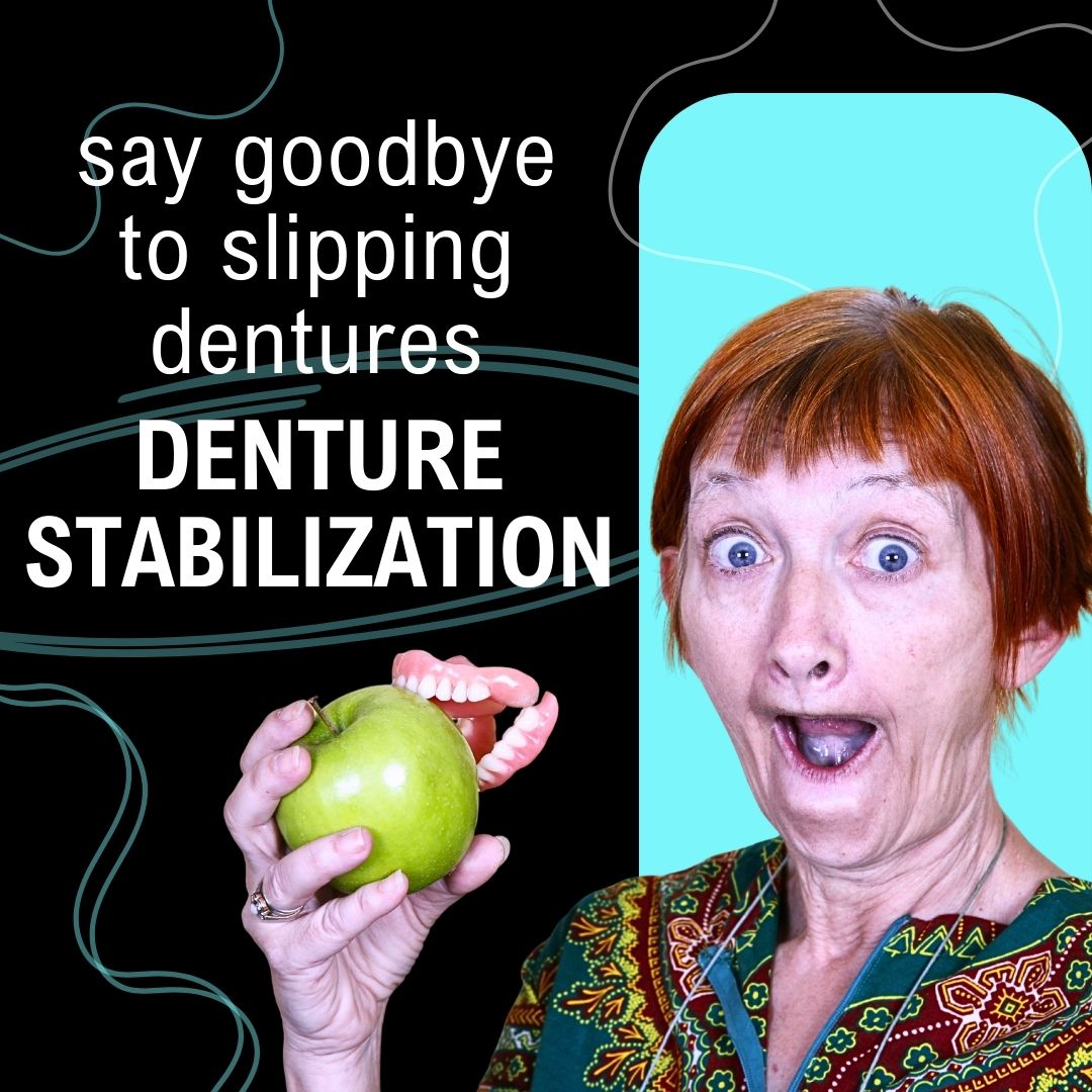 Sanford Dental Excellence - Dr. George Mitrogogos Facebook ad: Tired of slipping dentures or missing teeth?