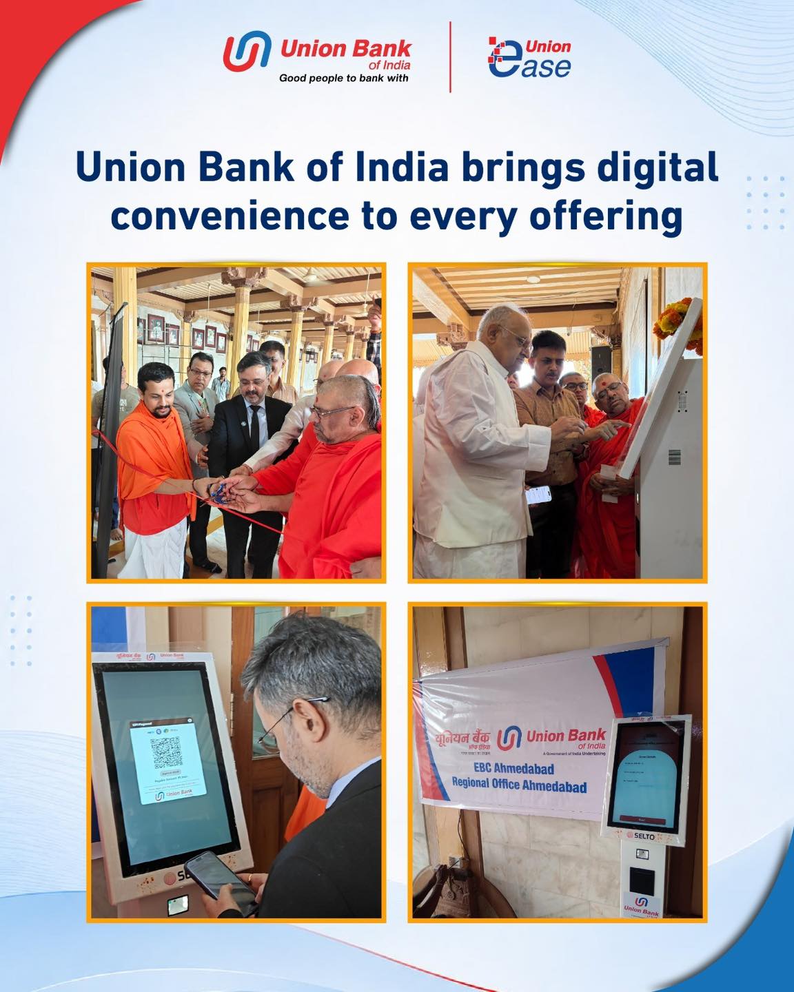 Union Bank of India Facebook ad: Making temple offerings and prasad payments more convenient…