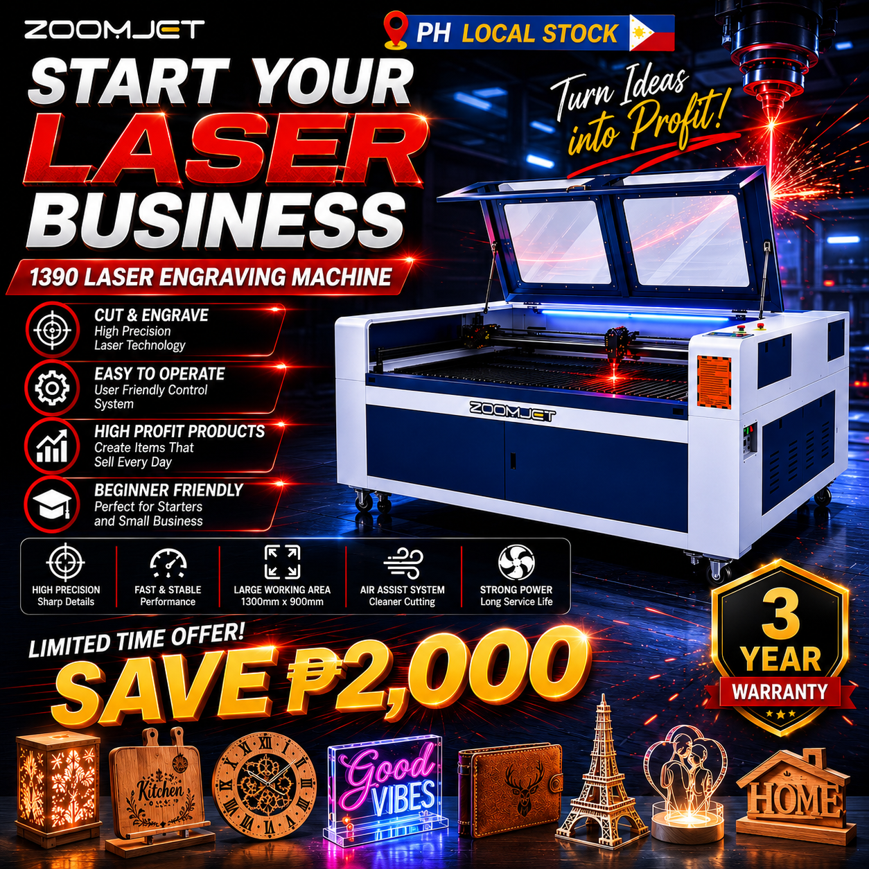 Zoomjet Printer Facebook ad