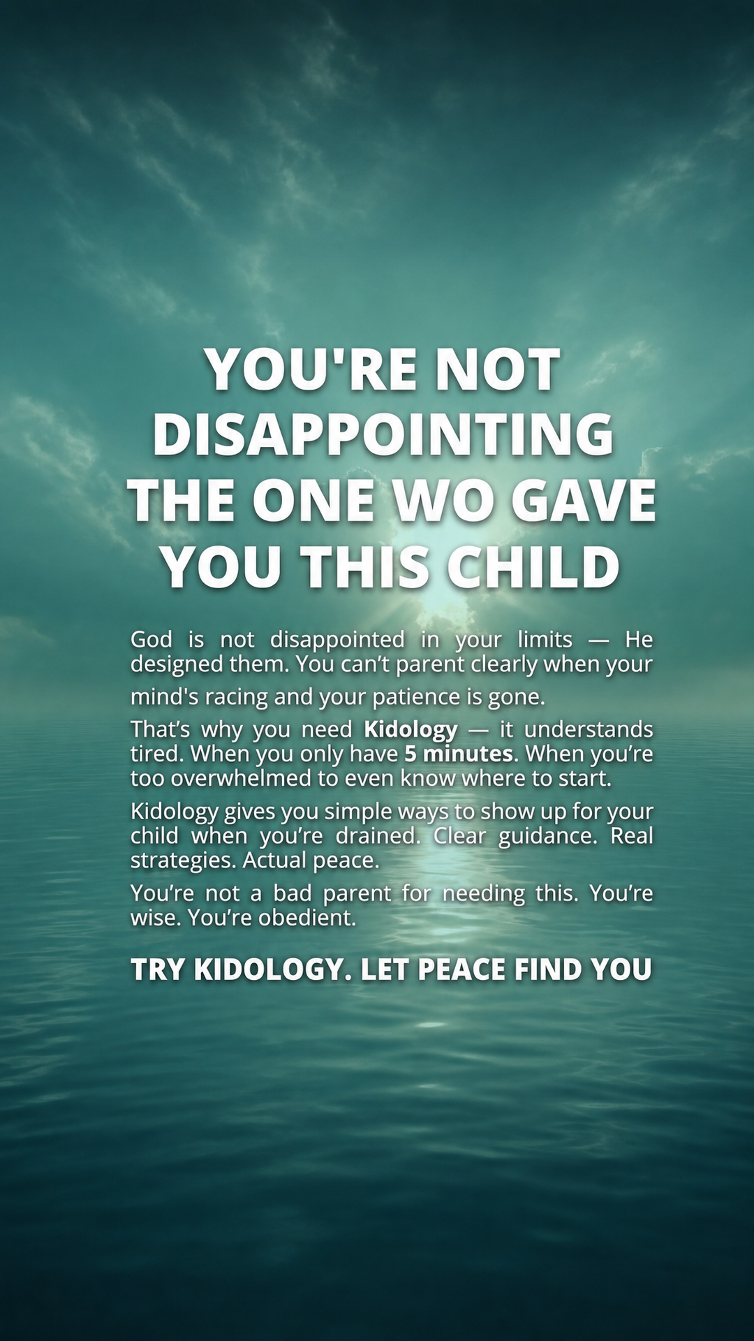 Kidology - Raising with faith Facebook ad
