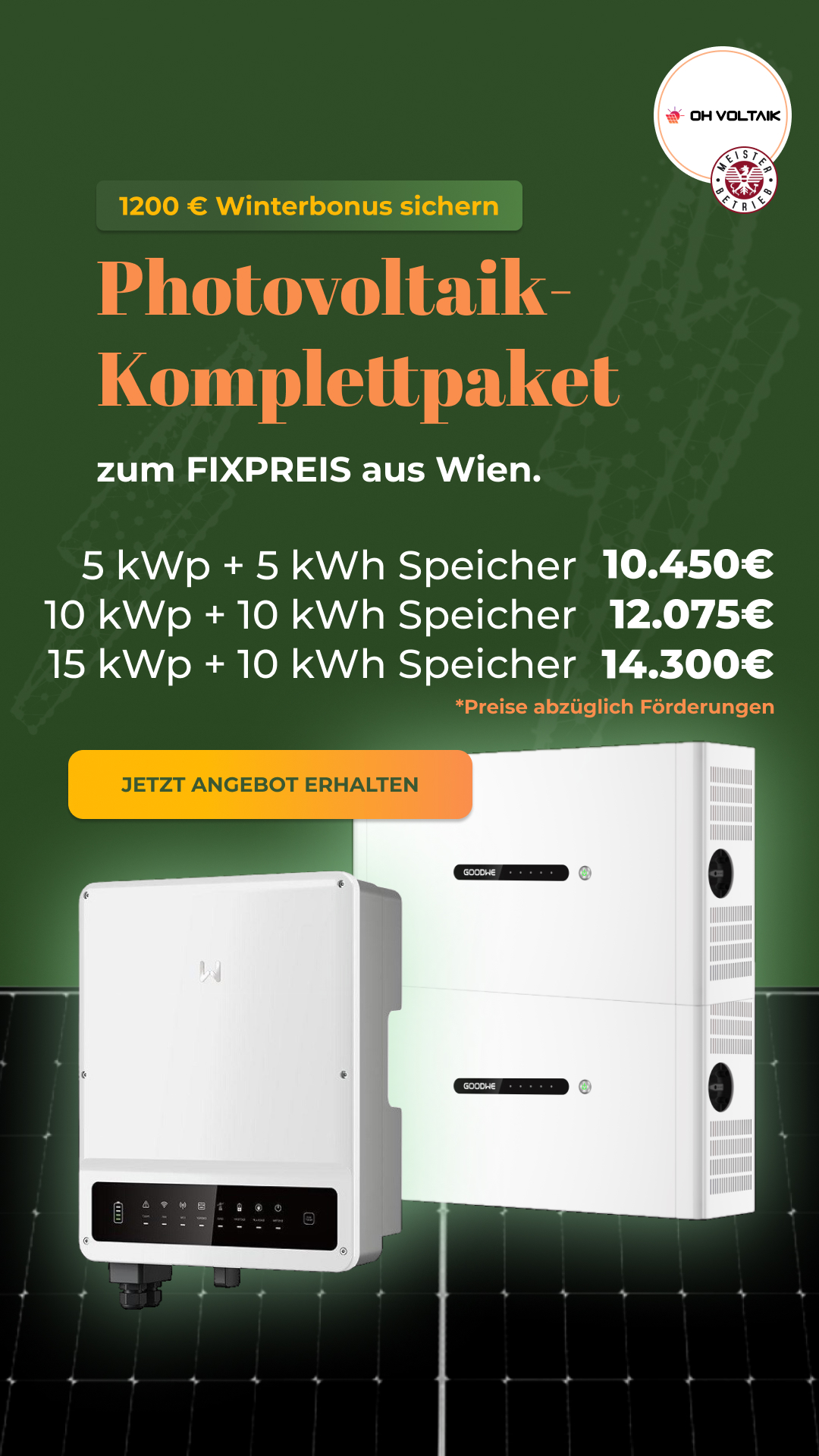 OHVoltaik Facebook ad from Feb 23, 2026