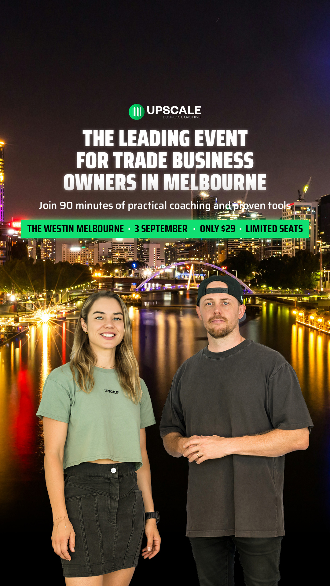 UpScale Tradie Business Coaching Facebook ad