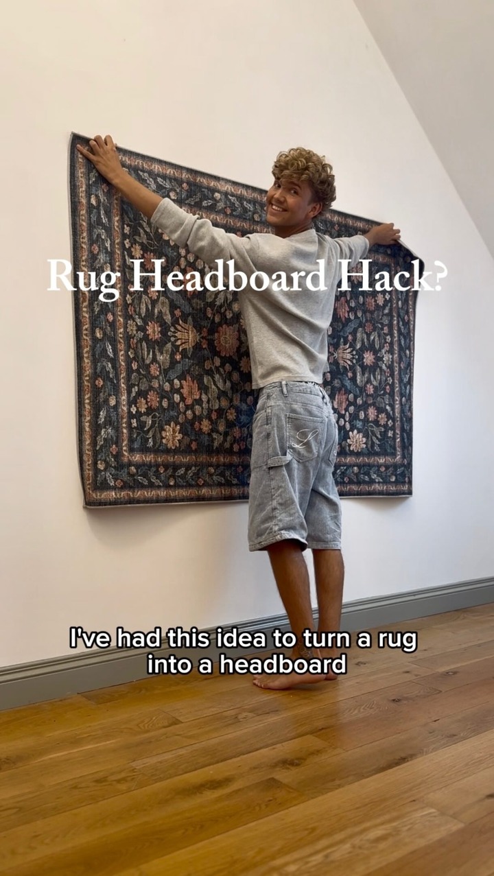 B&Q Facebook ad: ad OMG… I turned a £52 RUG into…