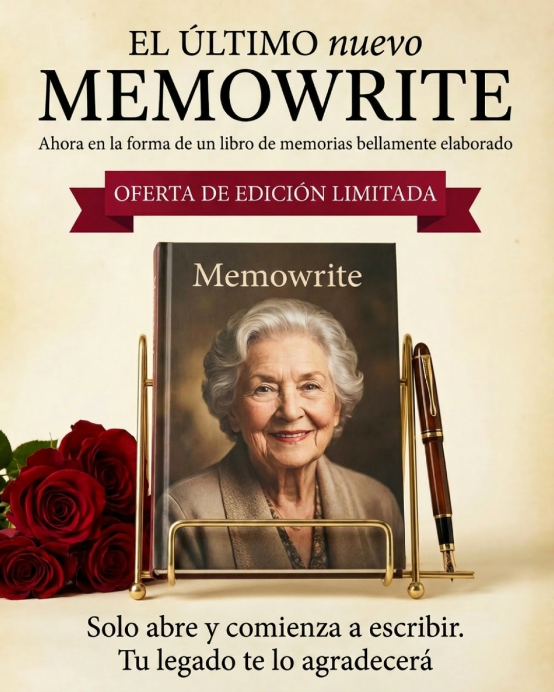 Memowrite Facebook ad