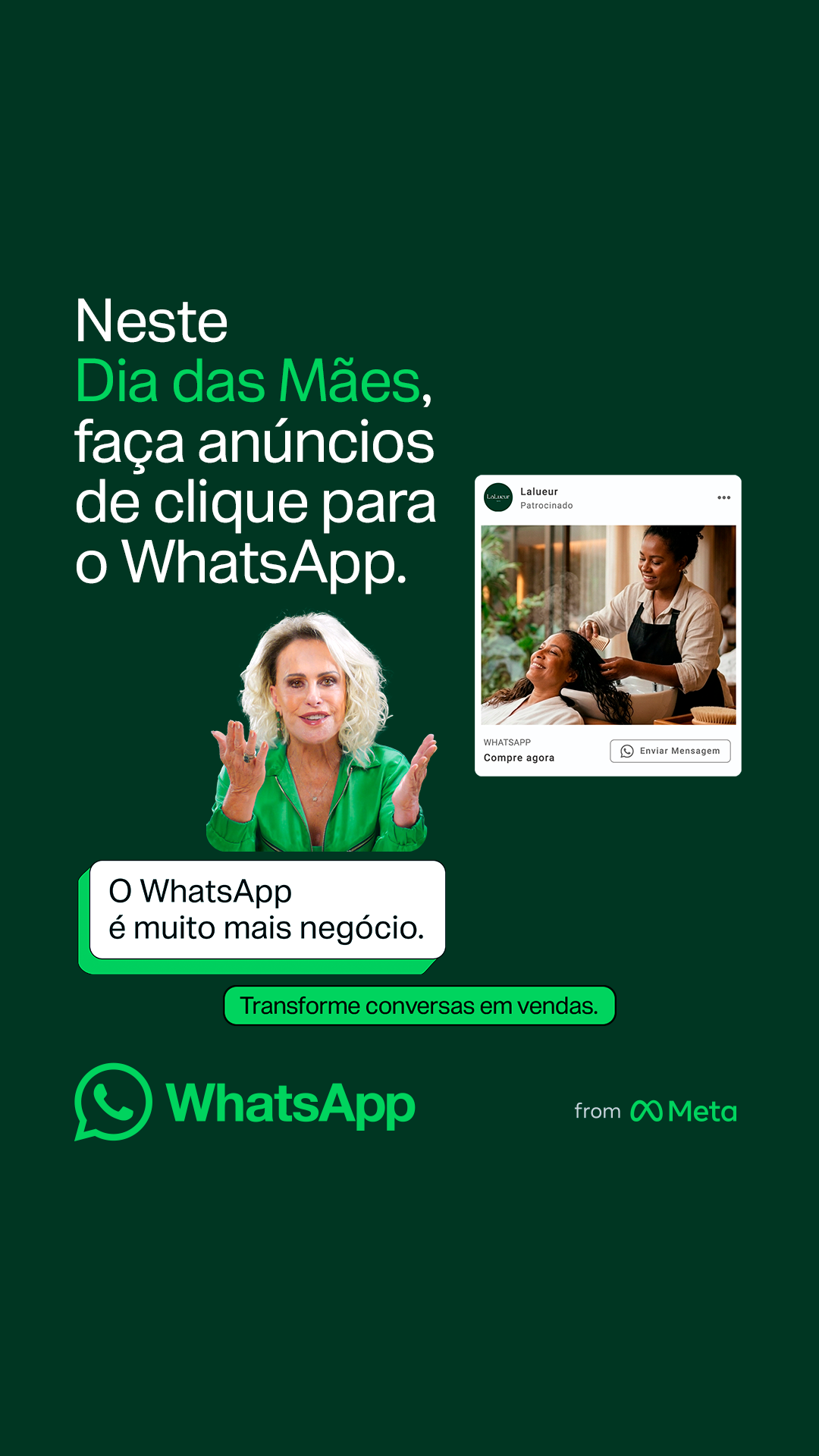 WhatsApp Facebook ad