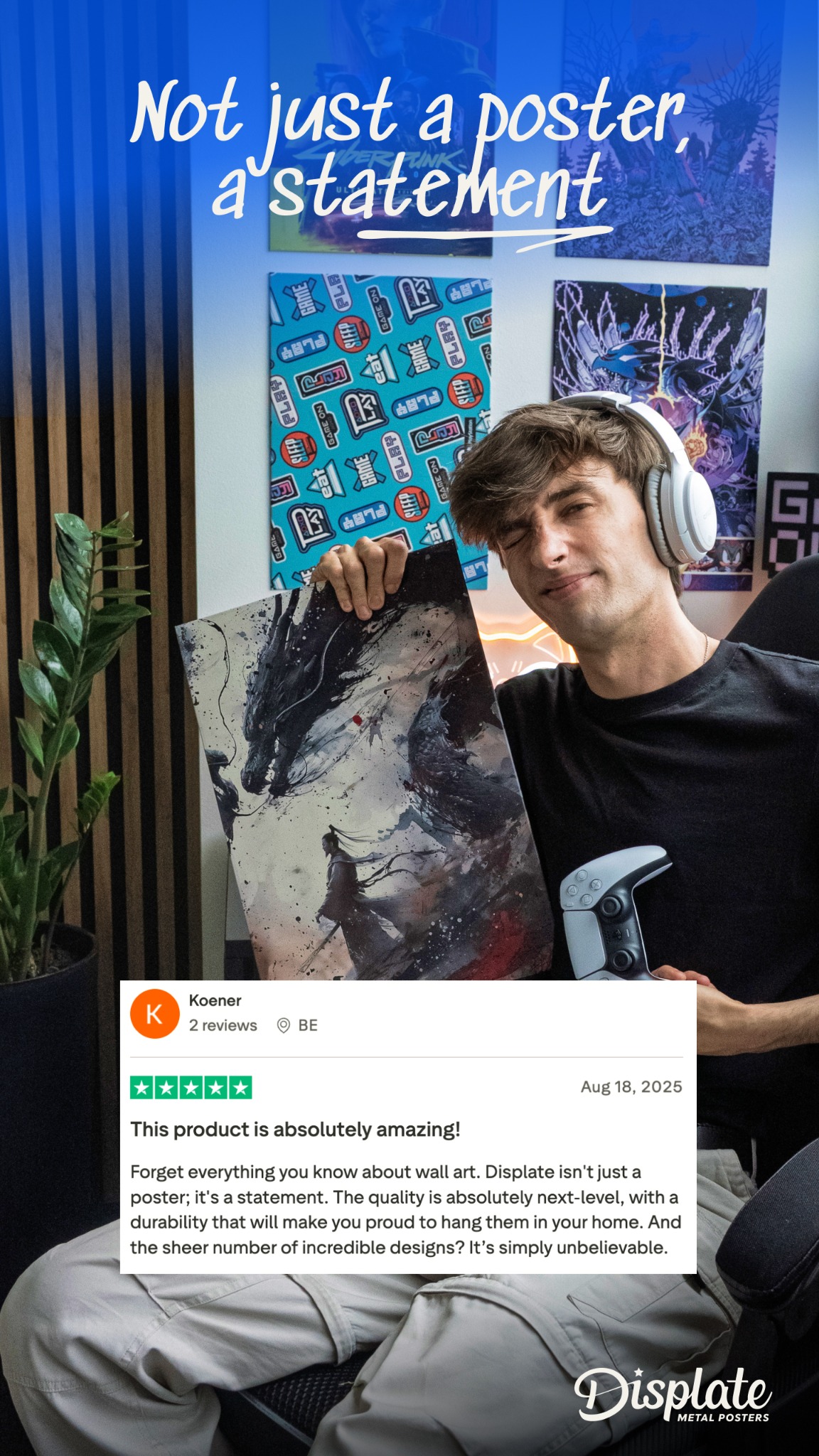 Displate Facebook ad
