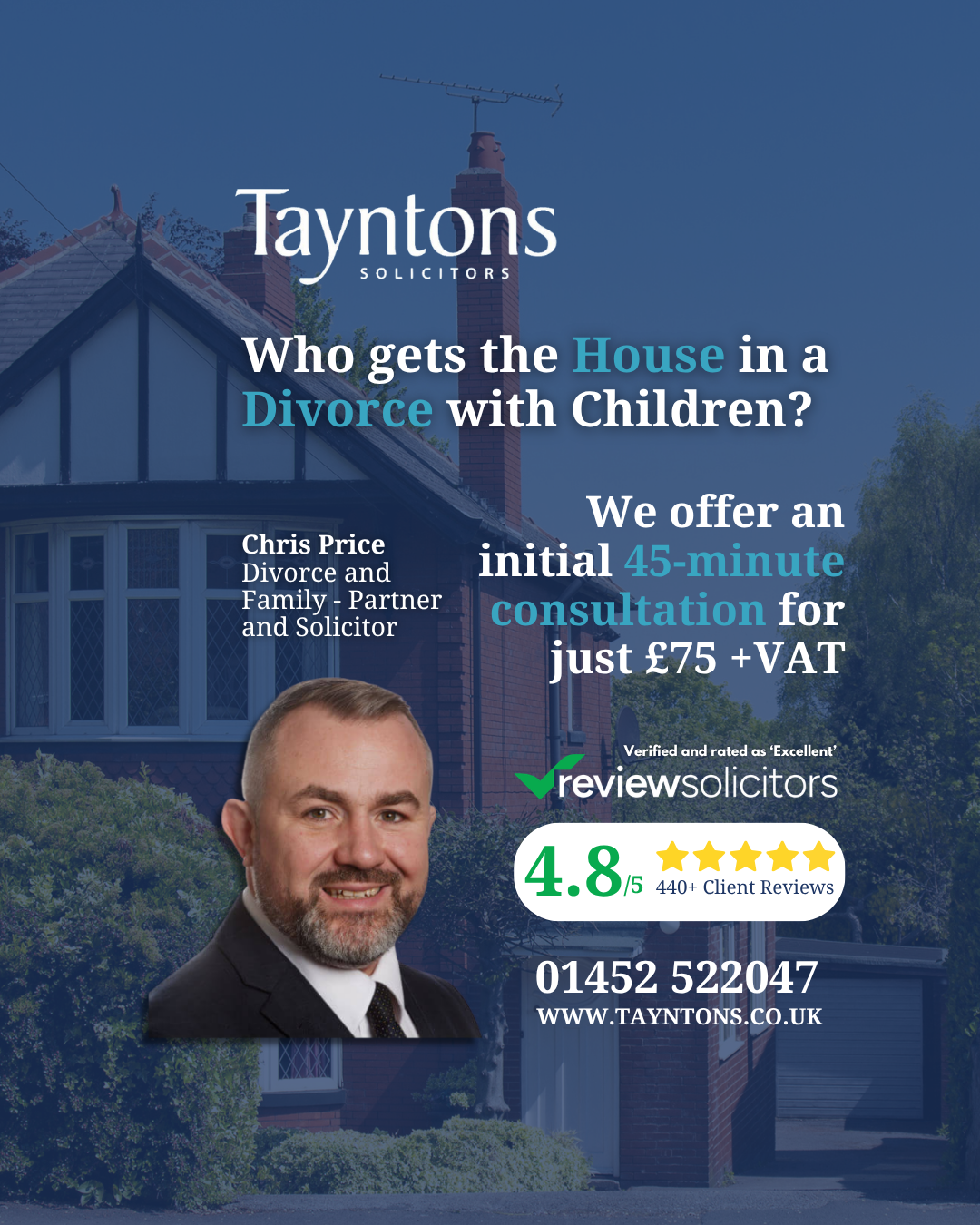 Tayntons Solicitors Facebook ad: Are legal issues concerning your family causing you…