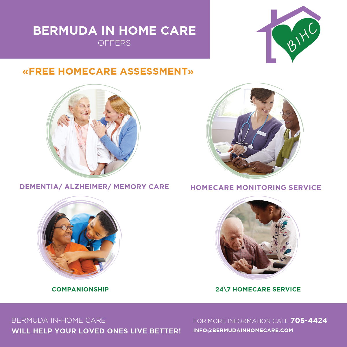 Bermuda In-Home Care Facebook ad