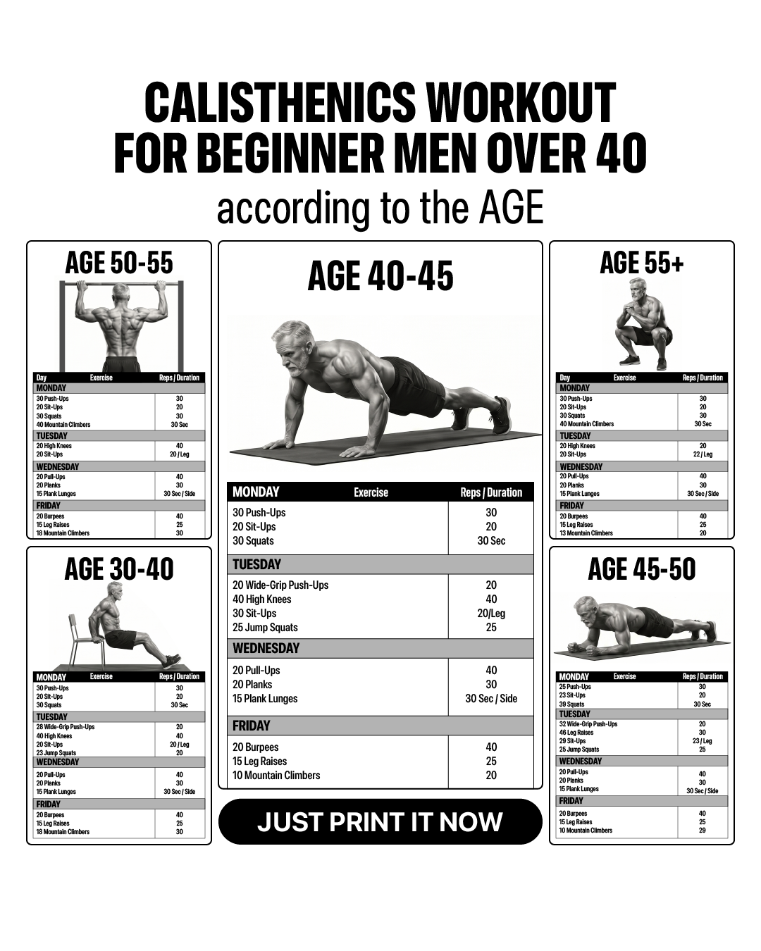 21 Day Calisthenics Challenge Facebook ad