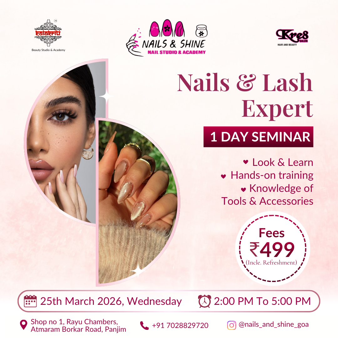 Nails and Shine Goa Facebook ad: Ready to step into the world of beauty…