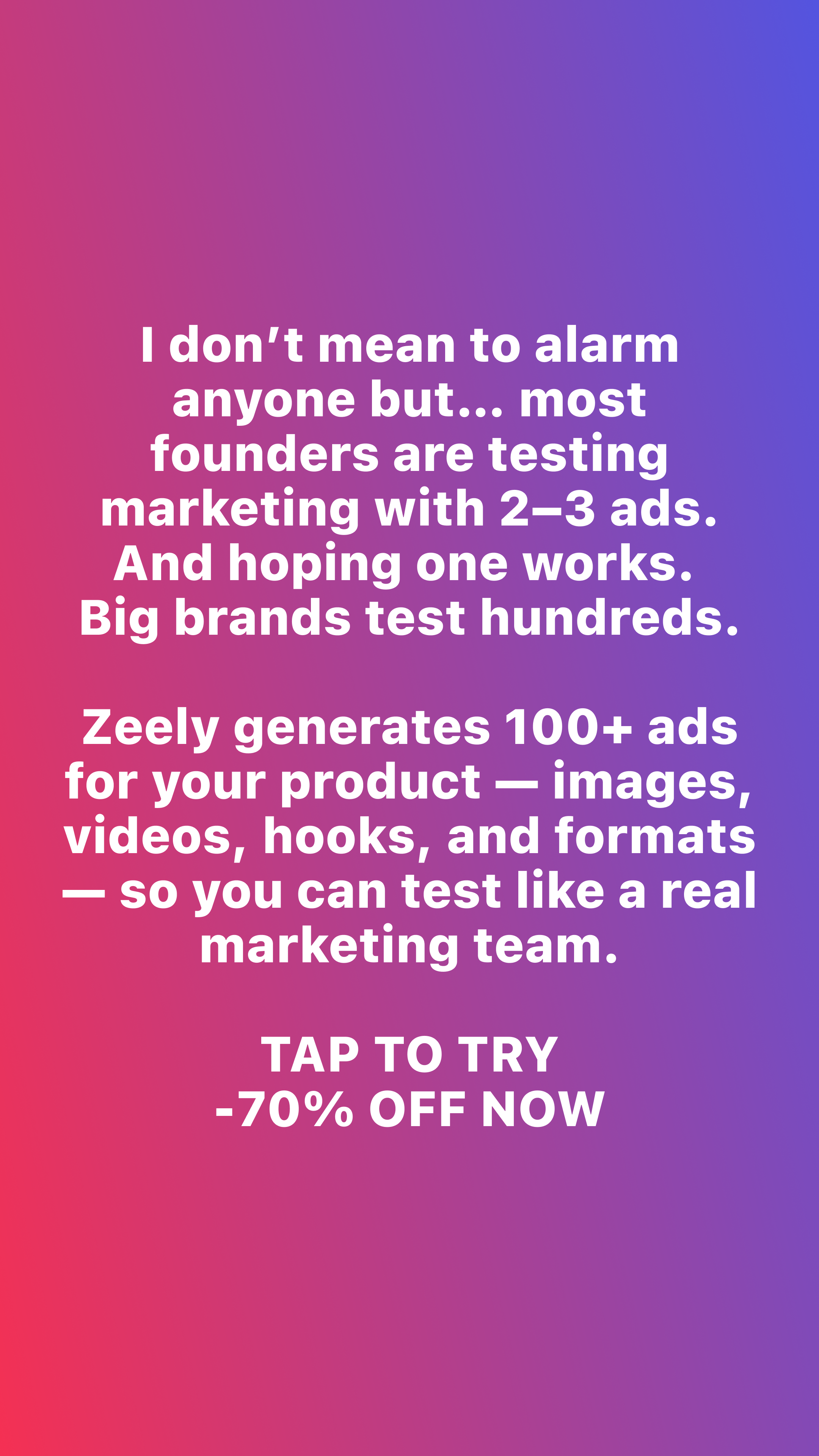 Zeely Facebook ad