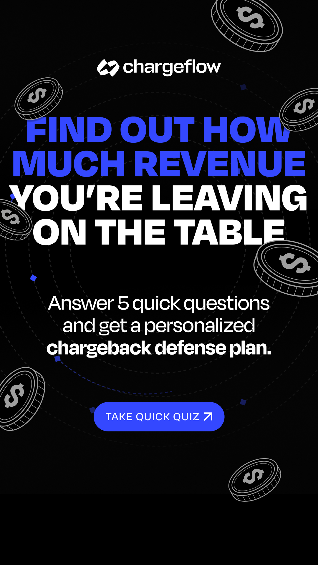 Chargeflow Facebook ad from Mar 20, 2026