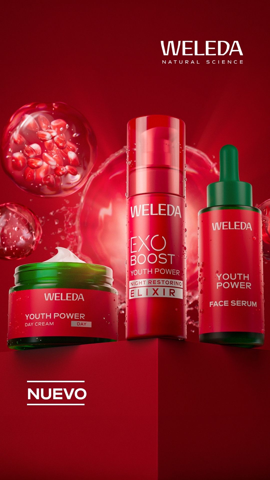 Weleda Facebook ad: Efecto lifting, poder antioxidante