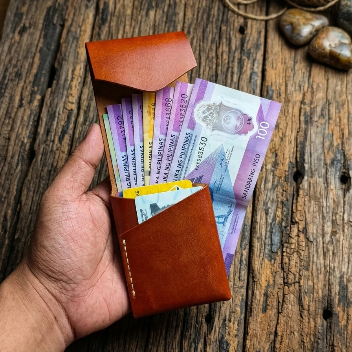 CarloRae Leather Works Facebook ad: Crae Wallet