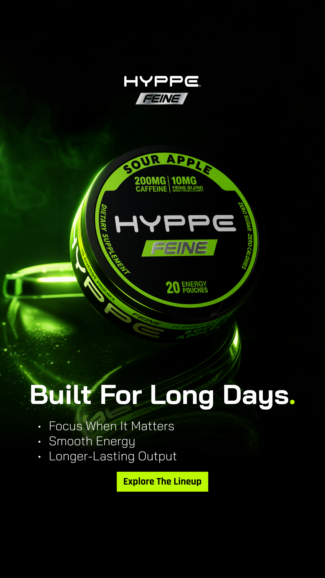 HYPPE Facebook ad: Skip The Drink. Stay Locked In.