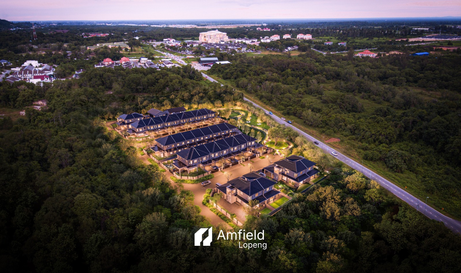 Amfield Construction Facebook ad: Your Modern Home Awaits