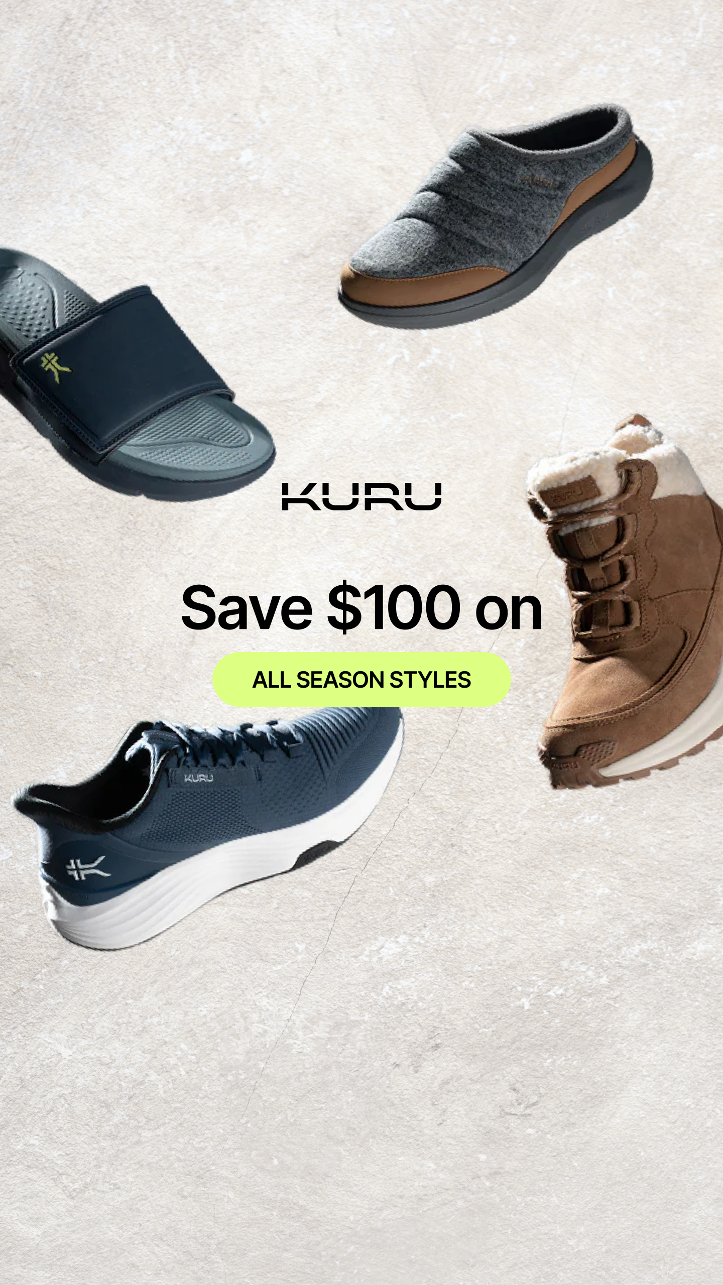 KURU Footwear Facebook ad