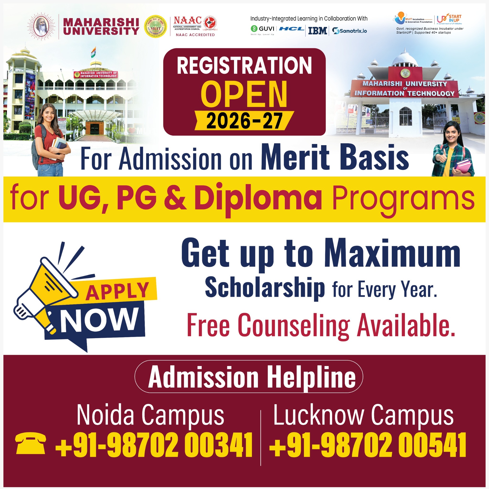 Maharishi University of Information Technology Facebook ad