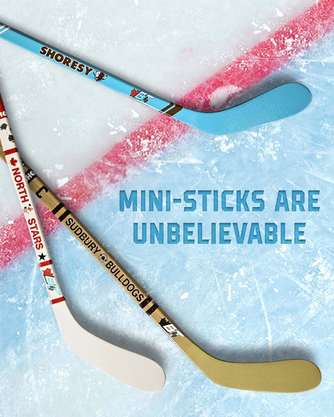BLADETECH HOCKEY Facebook ad: Official Shoresy X Bladetech Hockey Mini Stick - Limited…