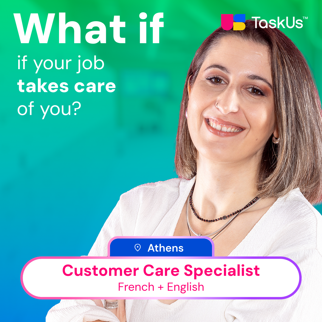 TaskUs Facebook ad: Tu parles français et anglais?