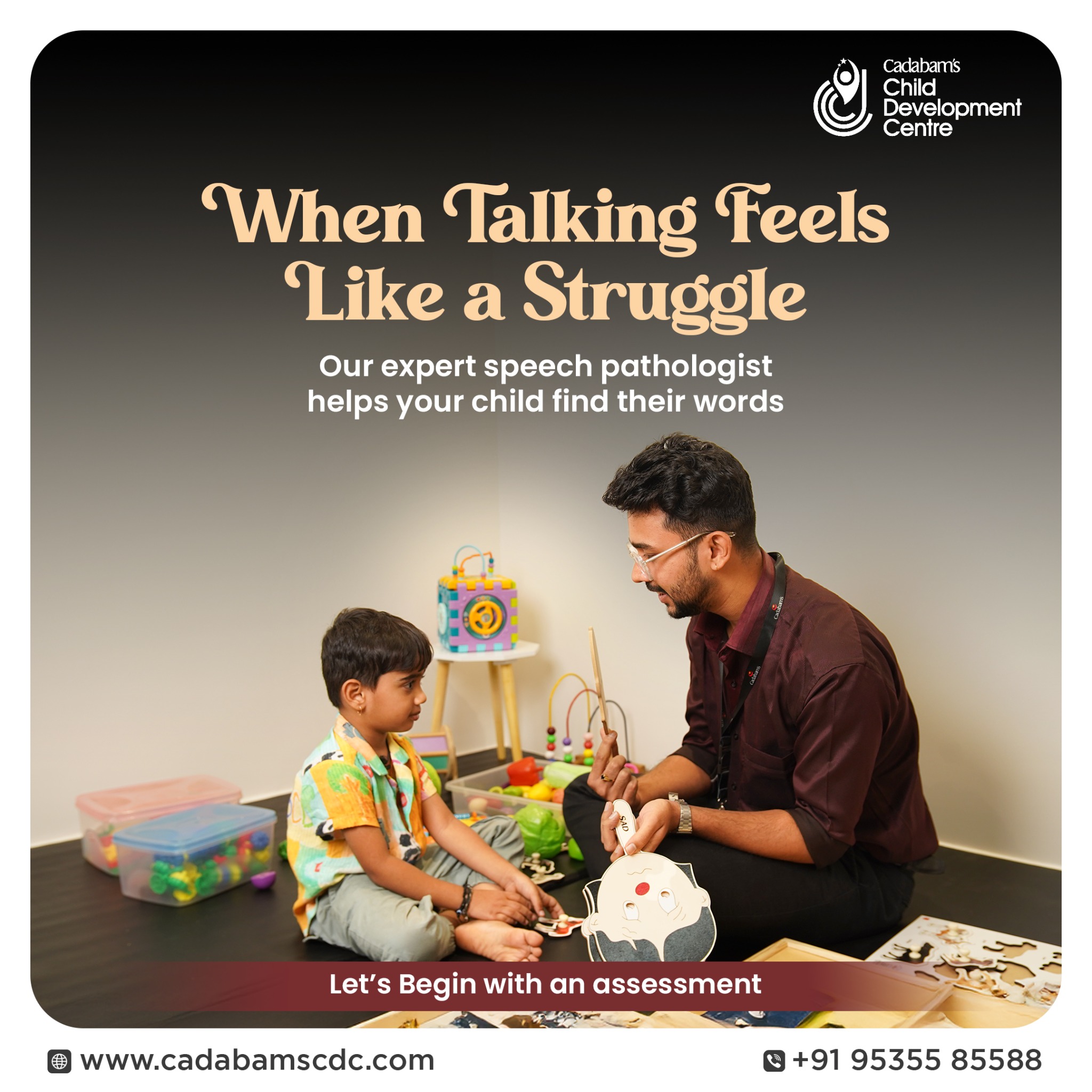 Cadabams Child Development Centre Facebook ad from Mar 19, 2026