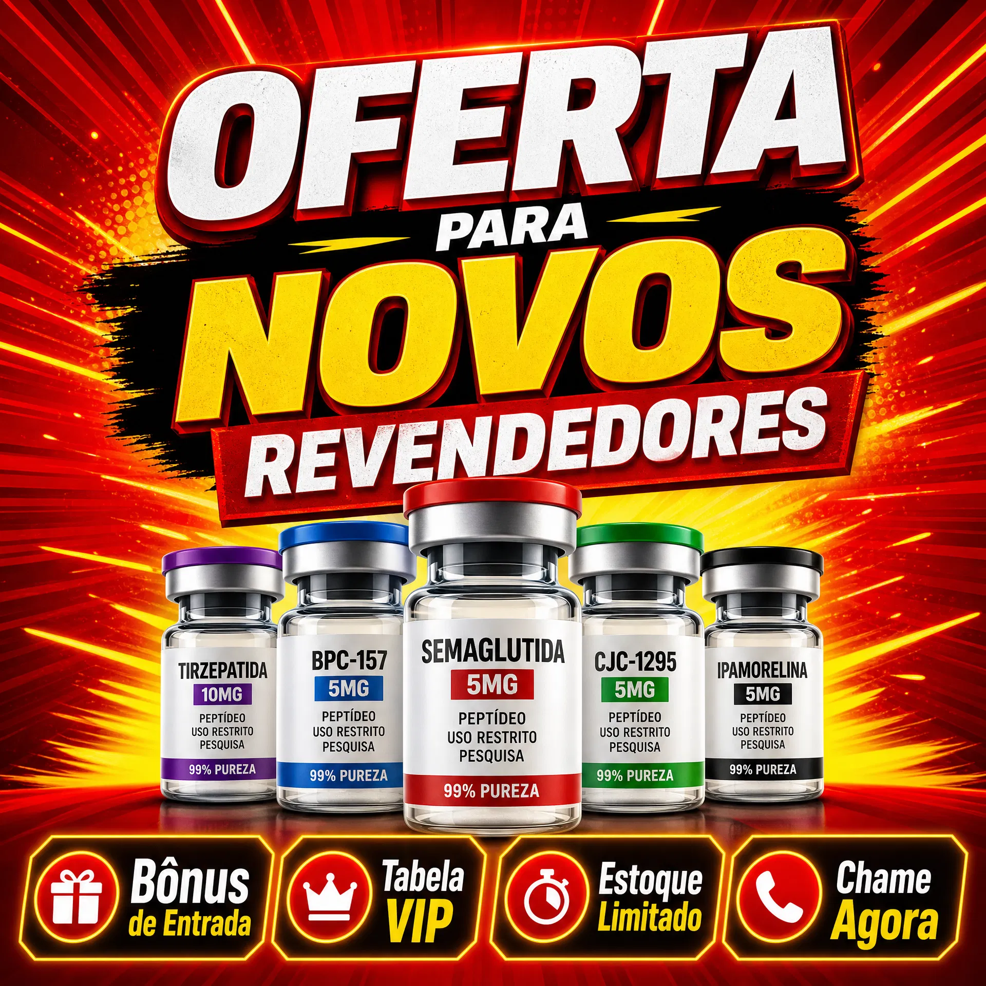 Fornecimento direto da fábrica501 Facebook ad: Peptídeos Originais. Preço de Fábrica.