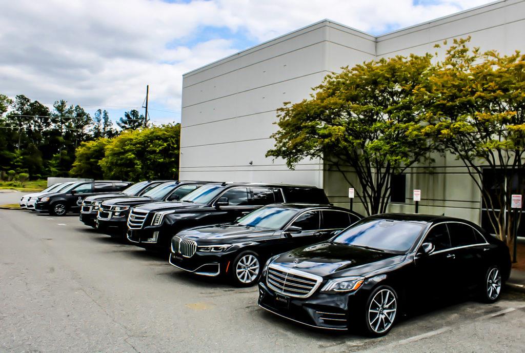 Triangle Corporate Coach Facebook ad: Premium chauffeured and ground transportation Leader.