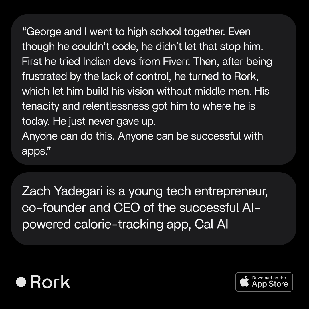 Rork. Build native mobile apps, fast. Facebook ad