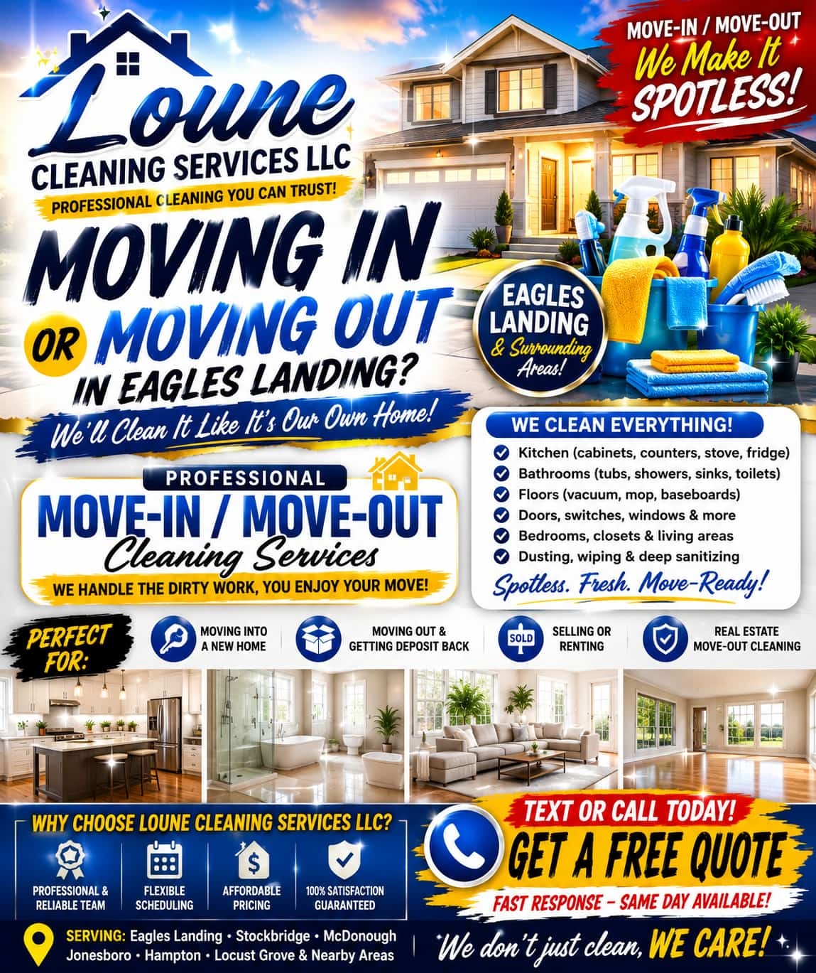 Loune cleaning services Facebook ad