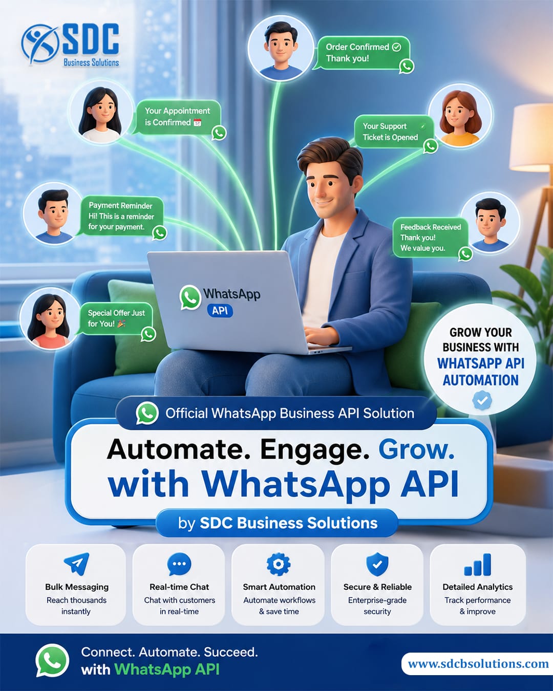SDC Business Solutions: Digital Marketing Agency Facebook ad: Chat with us