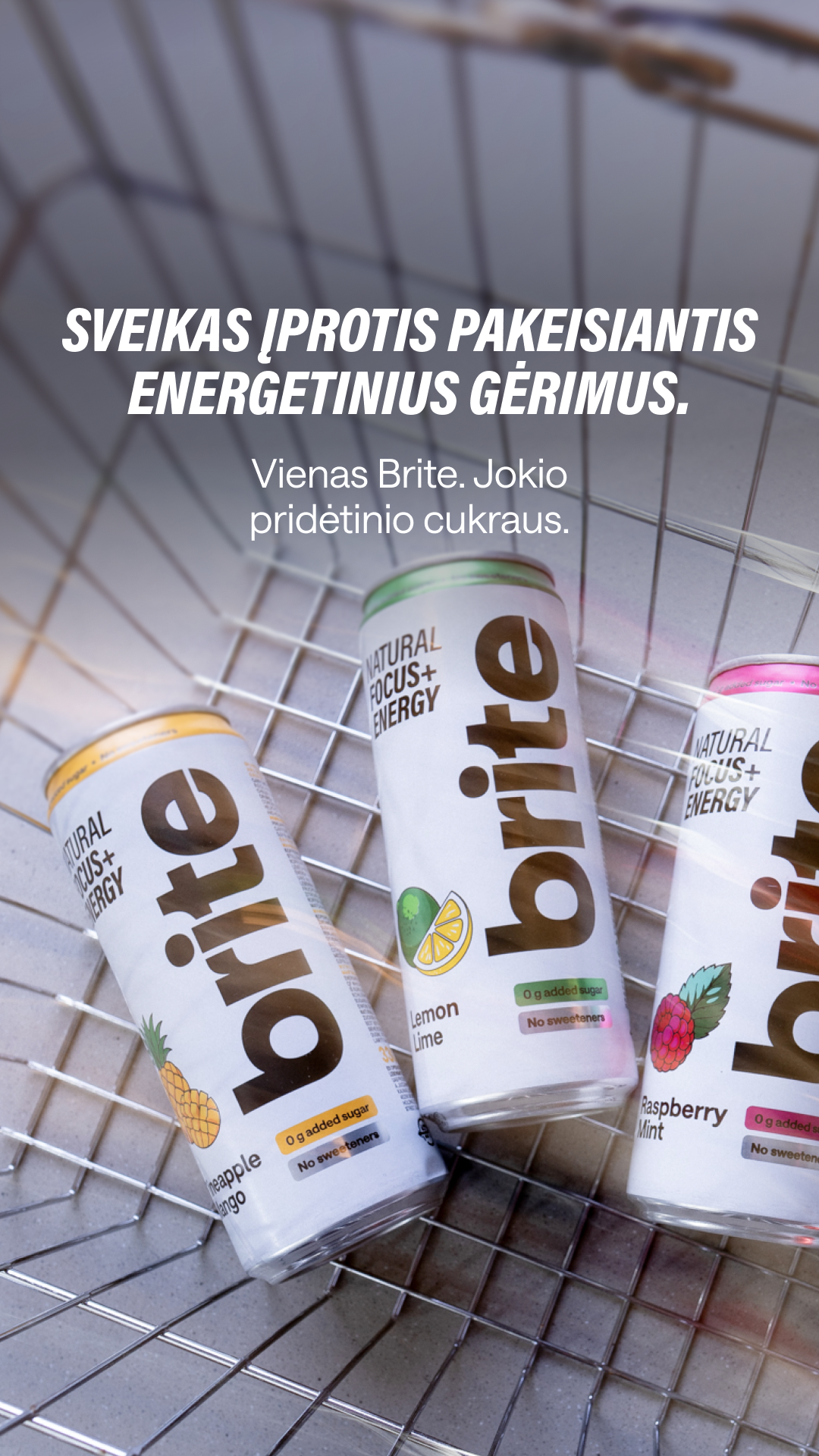 Brite Facebook ad: Geriau nei kava. Sveikiau nei energiniai.