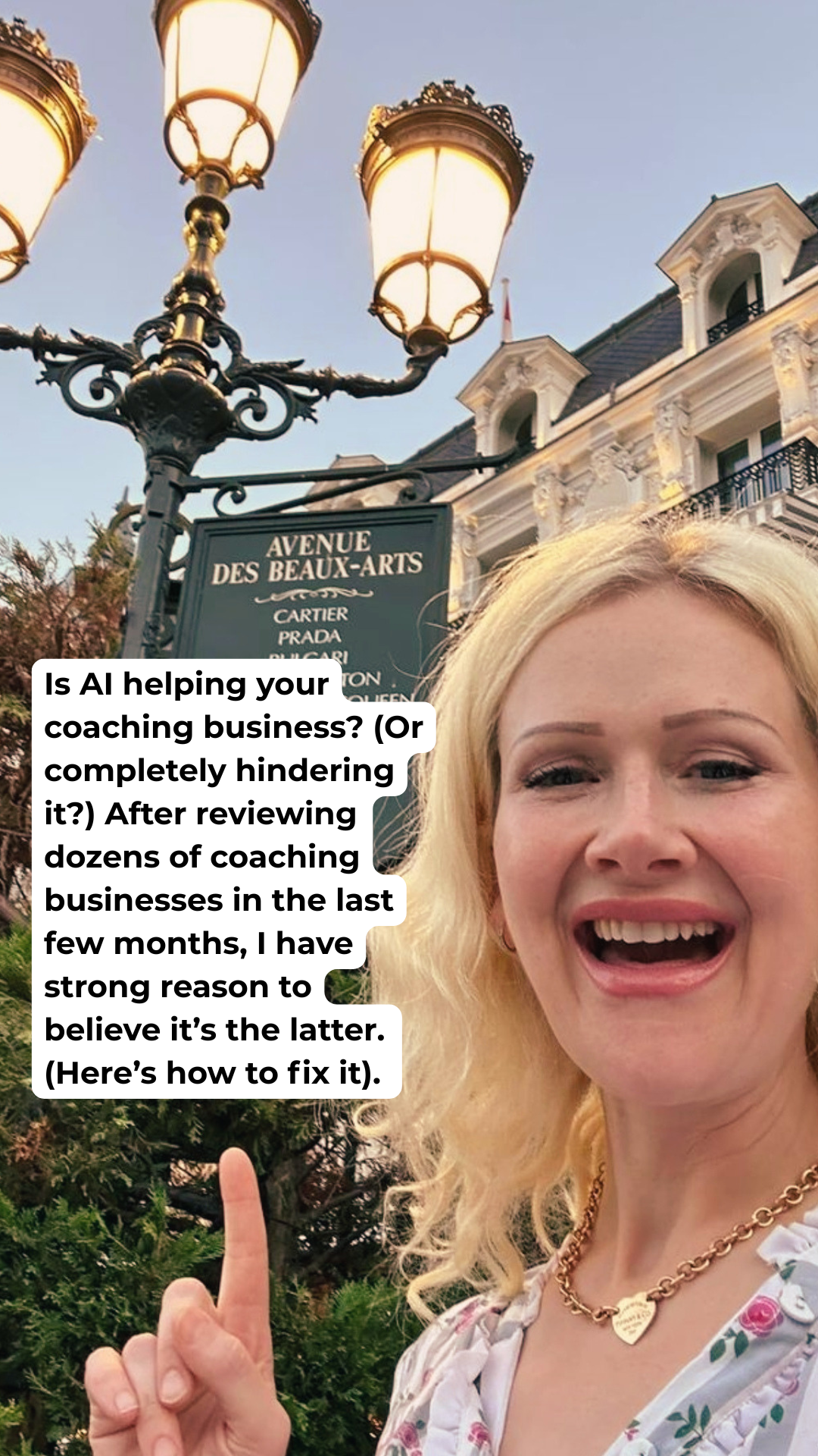 Sarah Mae Ives Facebook ad: Is AI Really Helping Your Coaching Business? Why the Tool…