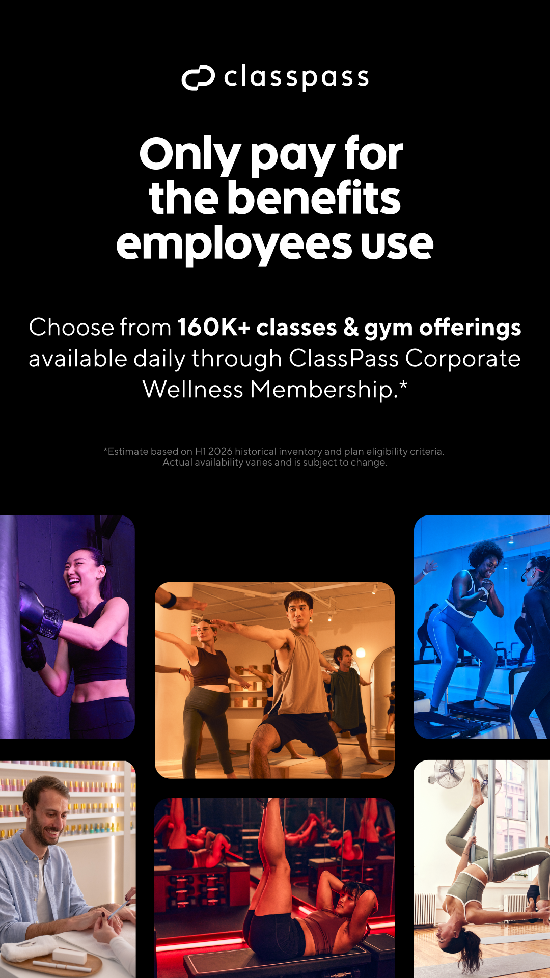 ClassPass Facebook ad