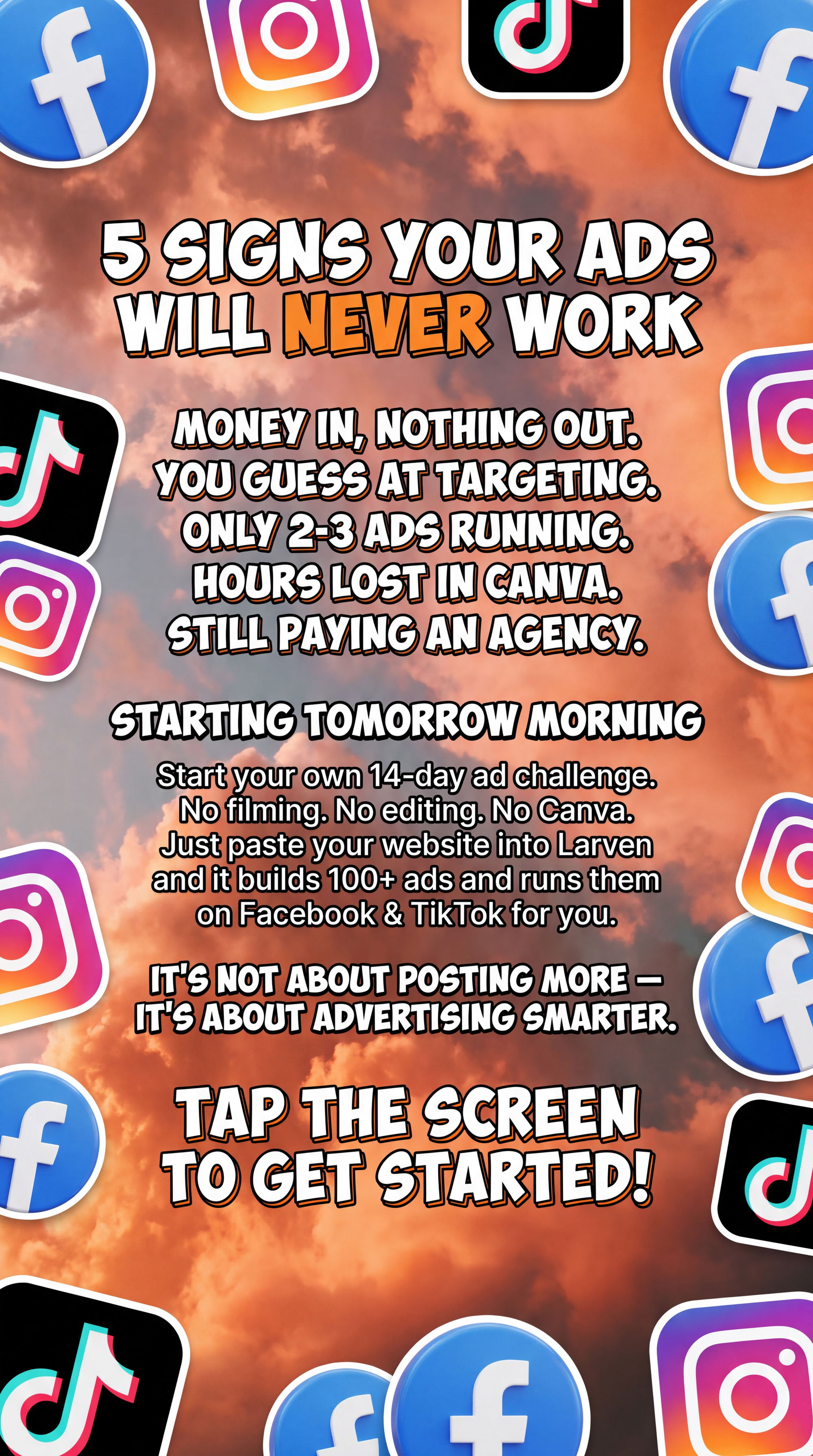 Larven AI Facebook ad