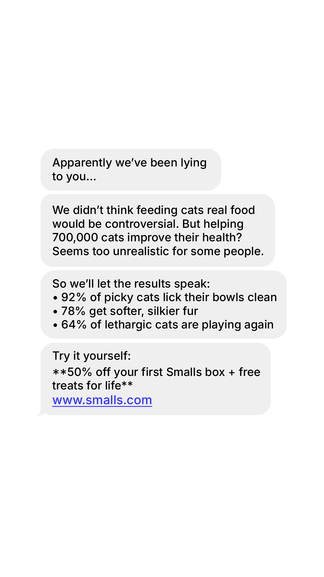 Smalls Facebook ad