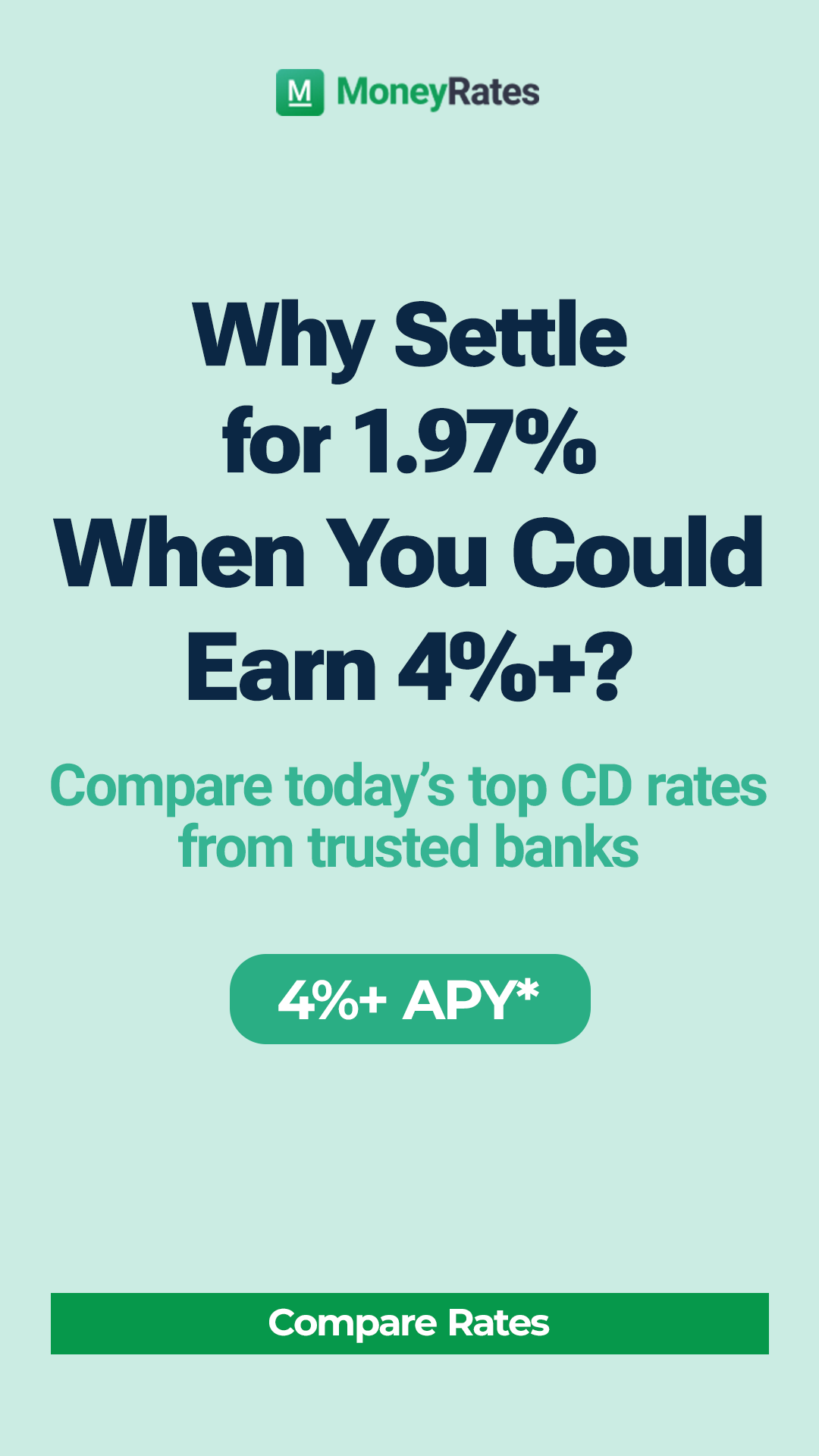 MoneyRates.com Facebook ad