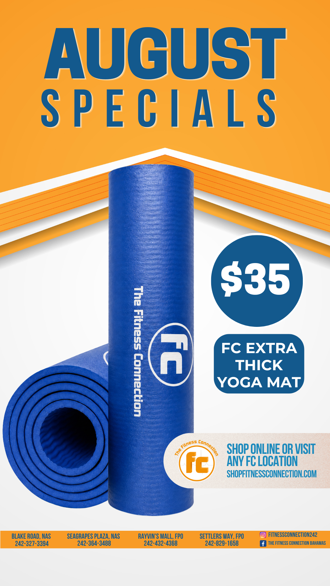 The Fitness Connection Bahamas Facebook ad
