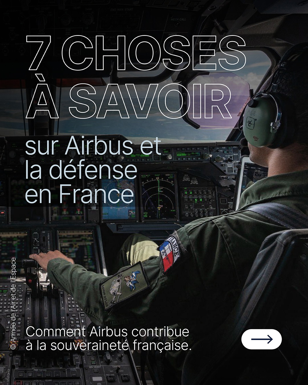 Airbus Defence Facebook ad: La souveraineté de la France repose sur des…