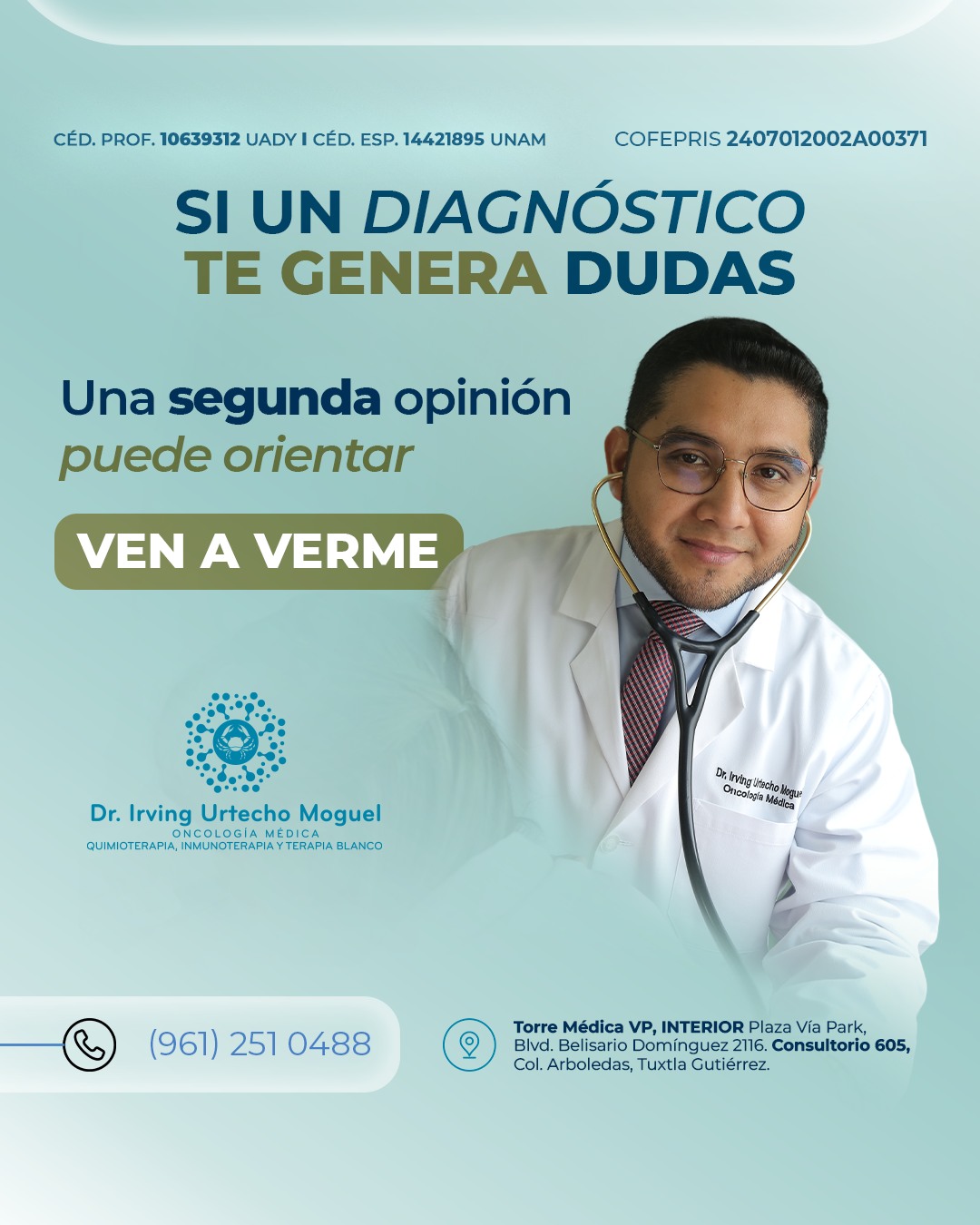 Dr. Irving Urtecho Moguel Facebook ad: Si algo no te cuadra, si te explicaron…